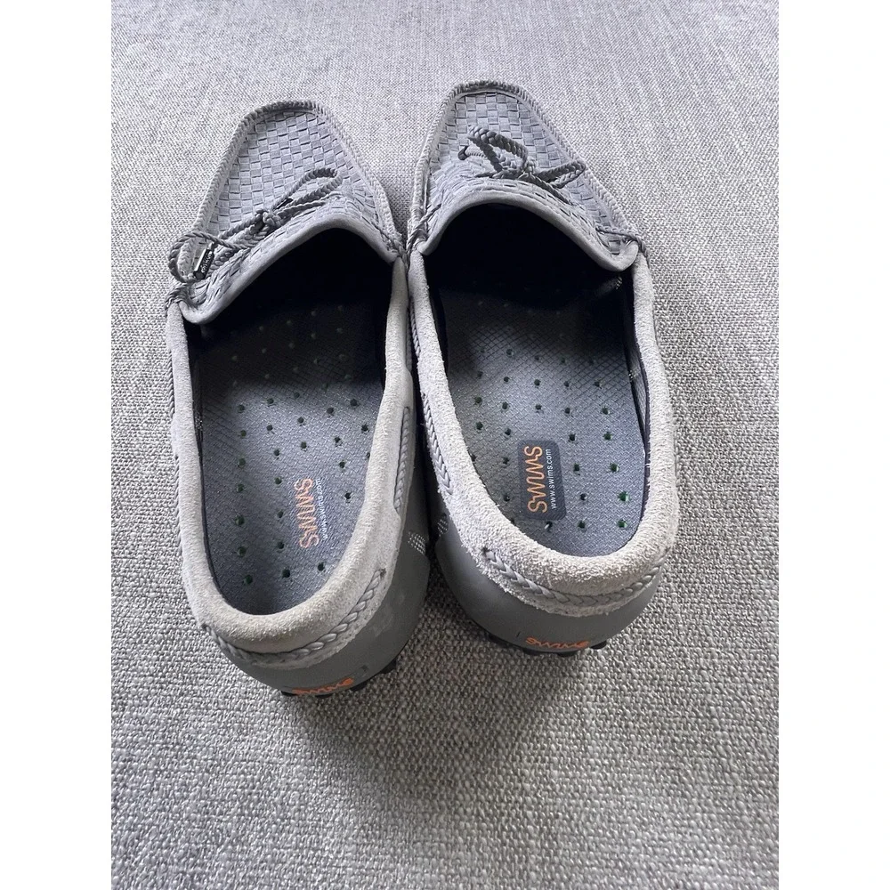 Swims Loafers Men's 13 Gray Woven Driving Casual Preppy Lightweight Shoes